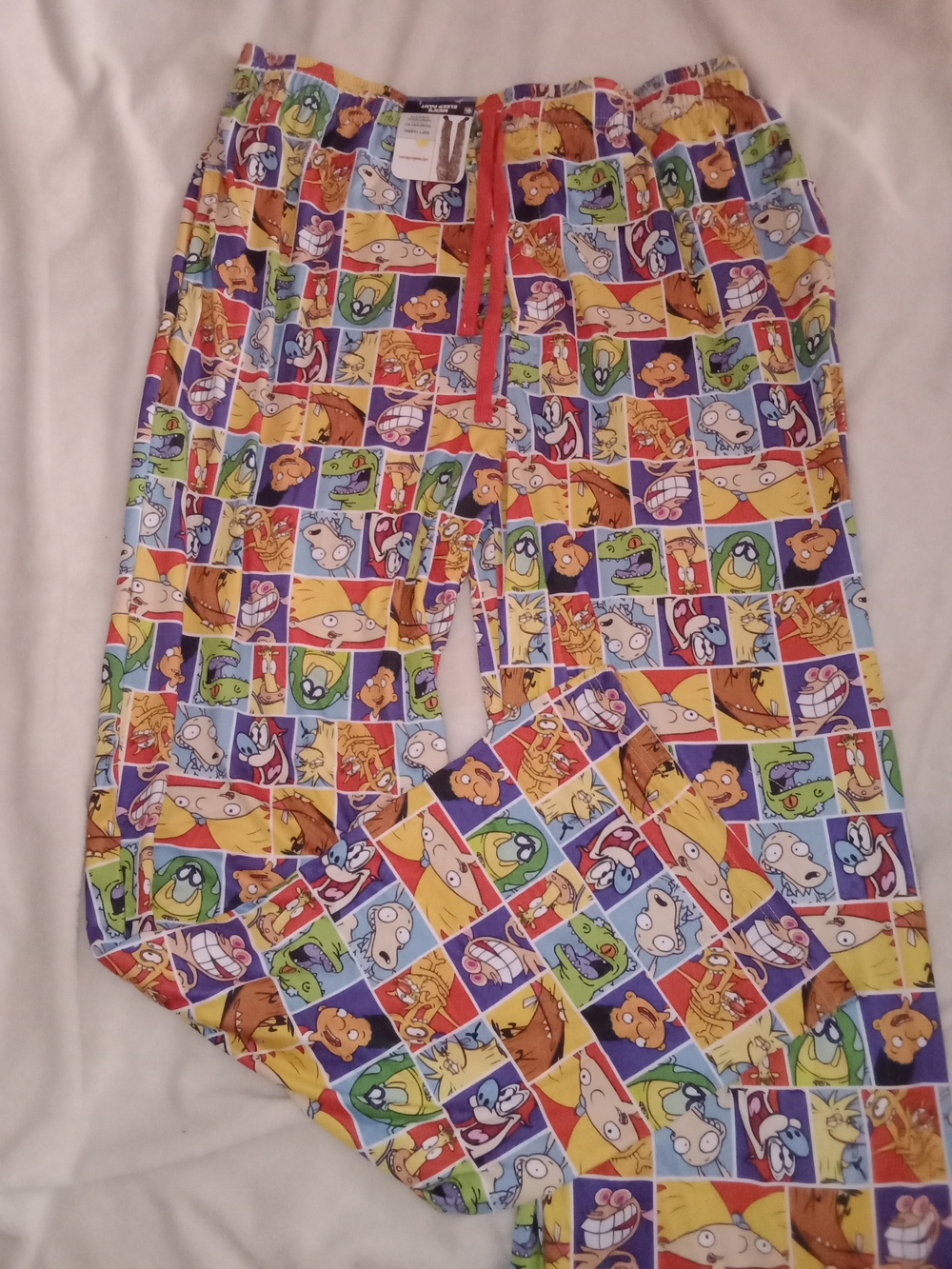 Nick Nickelodeon Cartoon Character Multicolor Pajama Pants Men's Size 2X